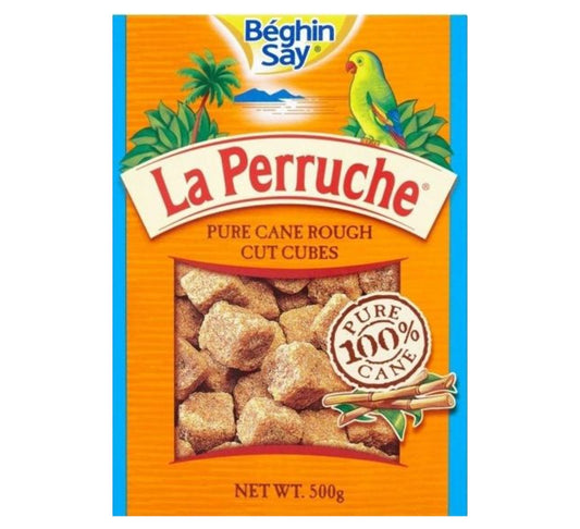 La Perruche Pure Cane Rough Brown Sugar Cut Cubes 500g