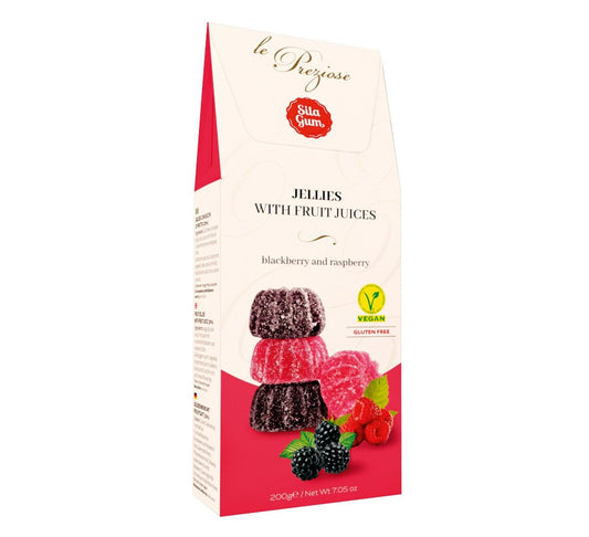 Le Preziose Italian Blackberry & Raspberry Fruit Jellies 200g