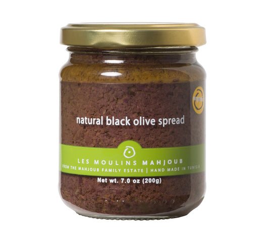 Les Moulins Mahjoub Organic Natural Black Olive Spread 200g