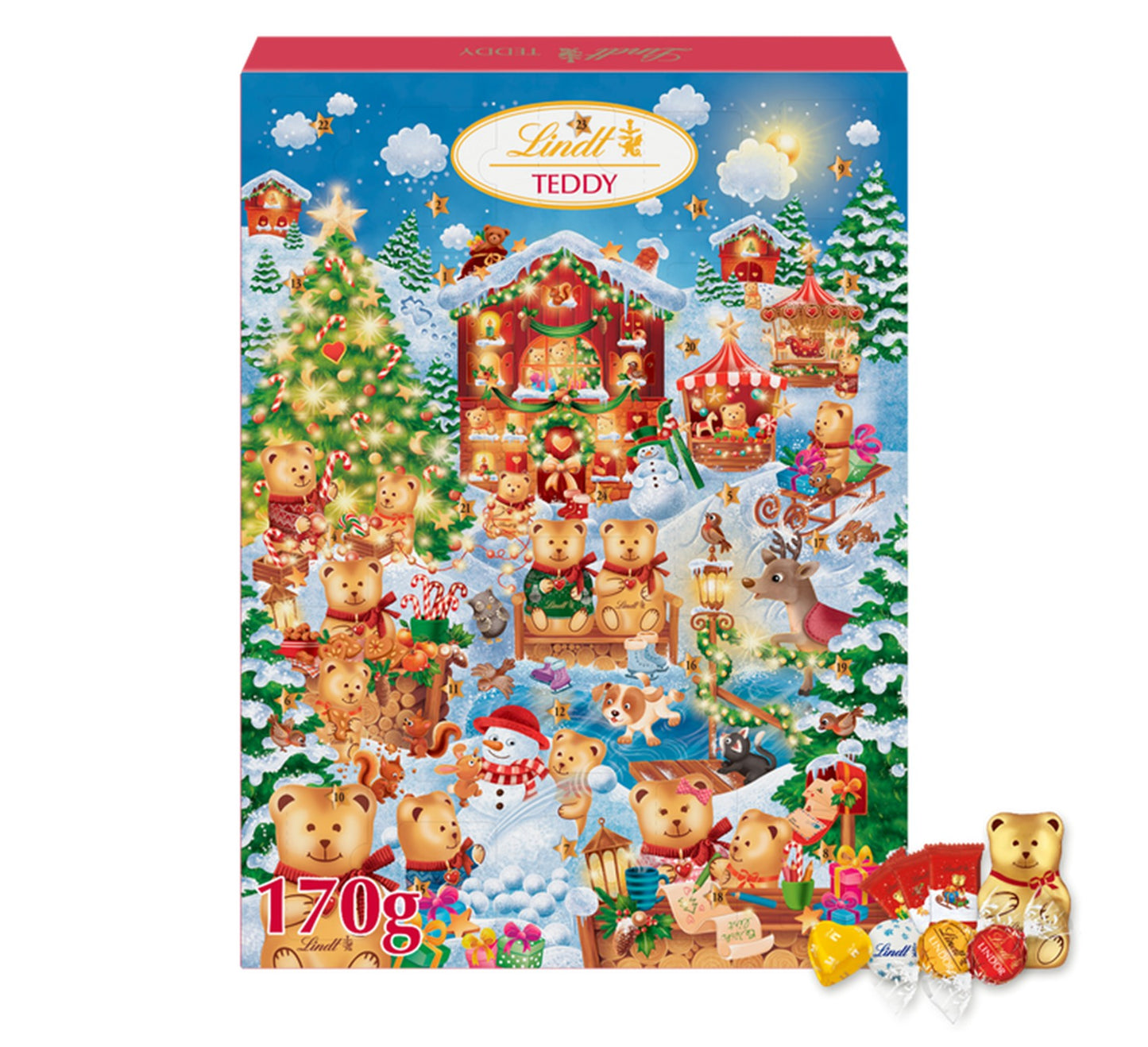 Lindt Teddy Winter Wonderland Advent Calendar 170g