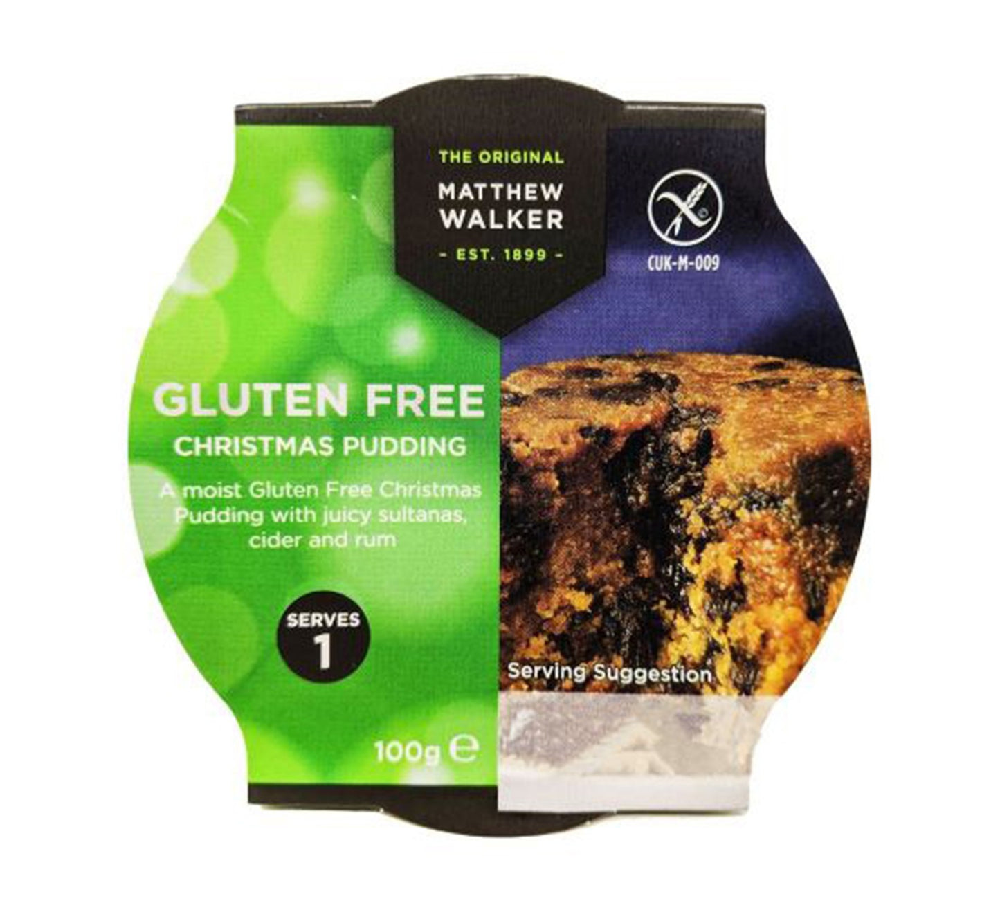 Matthew Walker Gluten Free Christmas Pudding 100g