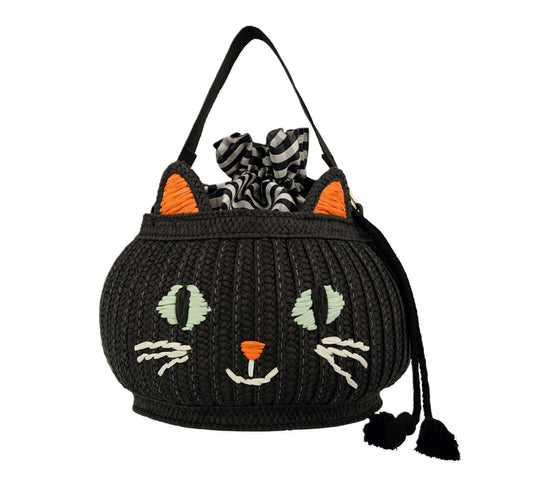 Meri Meri Trick or Treat Cat Basket Bag