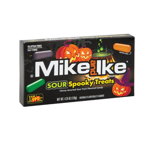 Mike & Ike Sour Spooky Chewy Assorted Fruit Flavoured Candy 120g