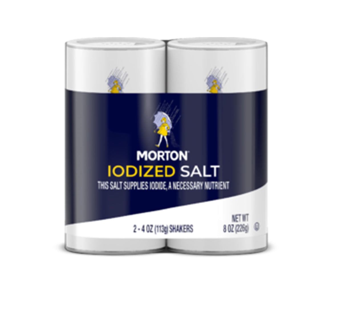 Morton Iodized Salt Shaker 2x113g