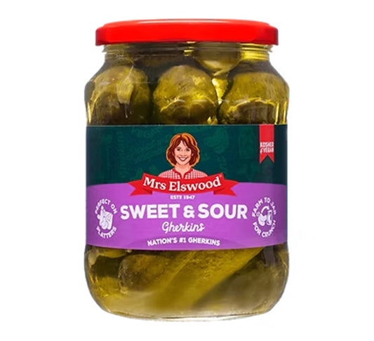 Mrs Elswood Sweet and Sour Gherkins 670g