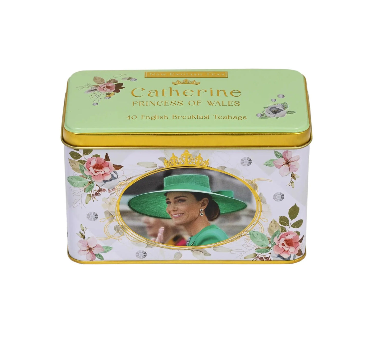 New English Teas Catherine, Princess of Wales Classic Tea Tin 40's 80g