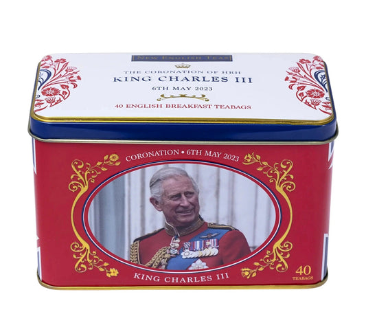 New English Teas King Charles III Classic Tea Tin 40's 80g