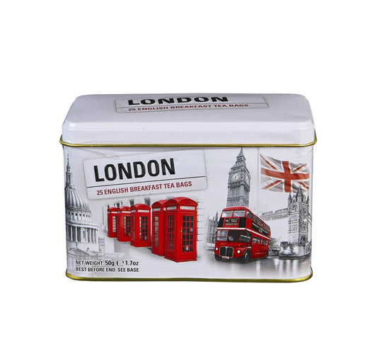 New English Teas Love London Black & White Classic Tea Tin 25's 50g