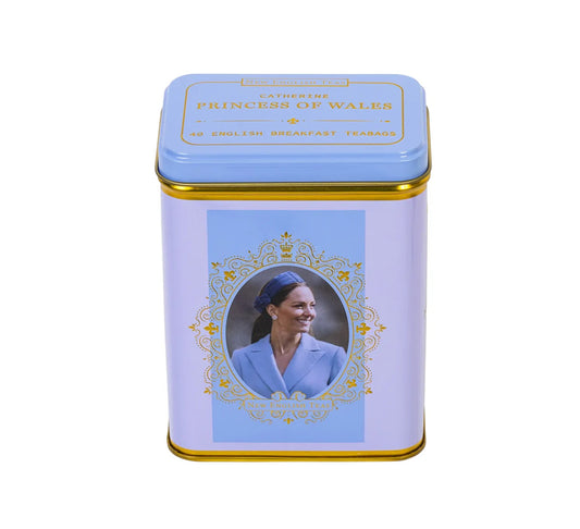 New English Teas Princes of Wales Portrait Tea Tin 40's 80g