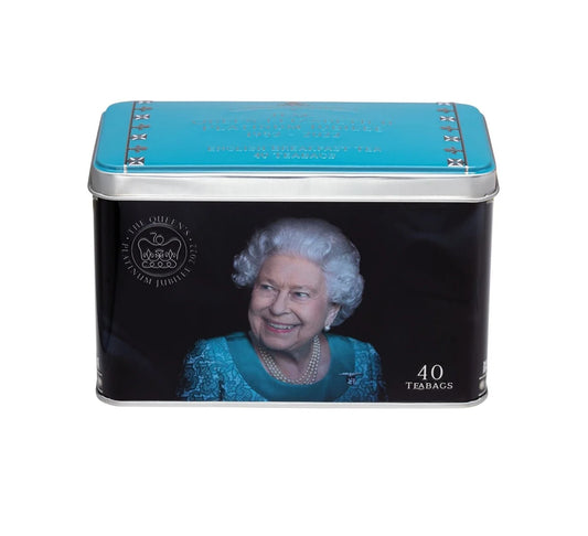 New English Teas Queen Elizabeth II Platinum Jubilee 2022 Classic Tea Tin 40's 80g