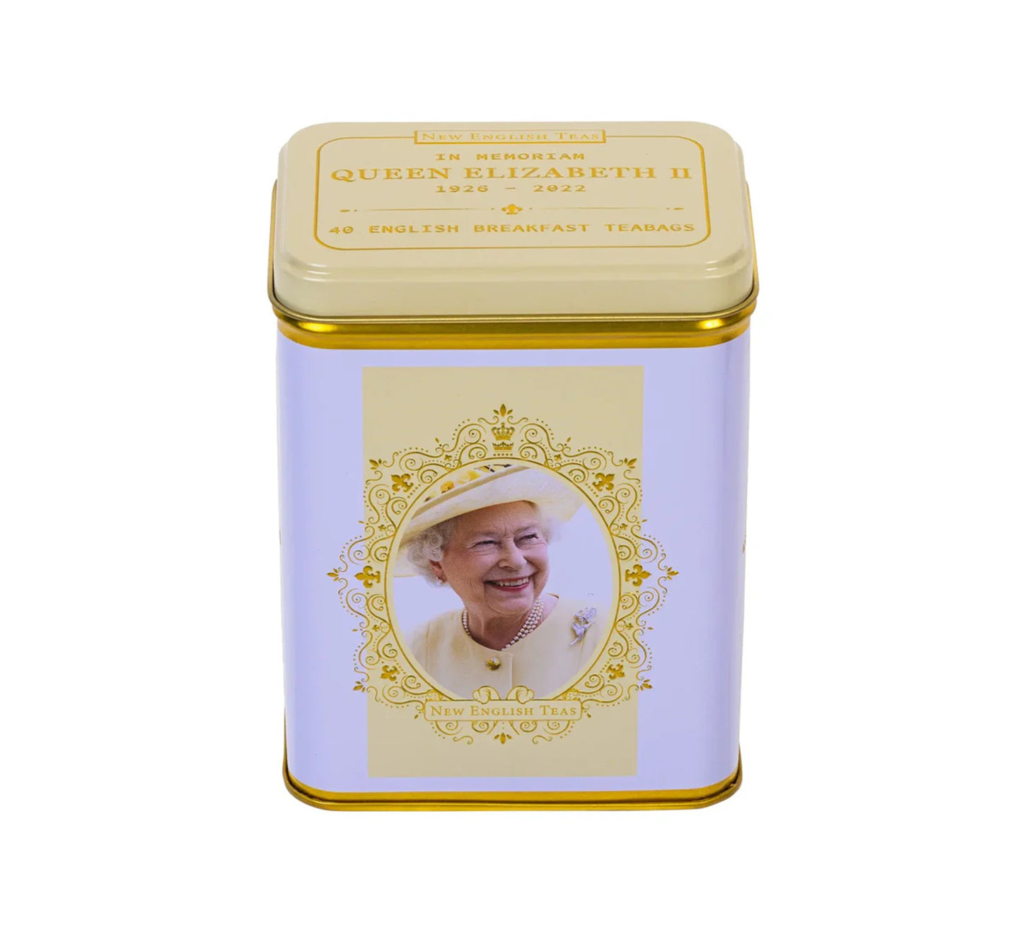 New English Teas Queen Elizabeth II Portrait Tea Tin 40's 80g