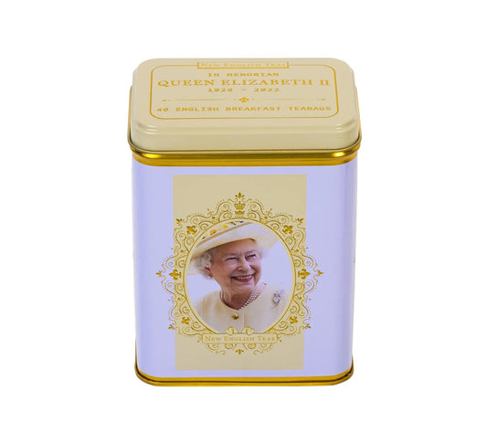 New English Teas Queen Elizabeth II Portrait Tea Tin 40's 80g