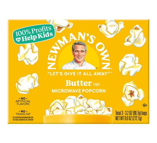 Newman's Own Butter Microwave Popcorn 272g