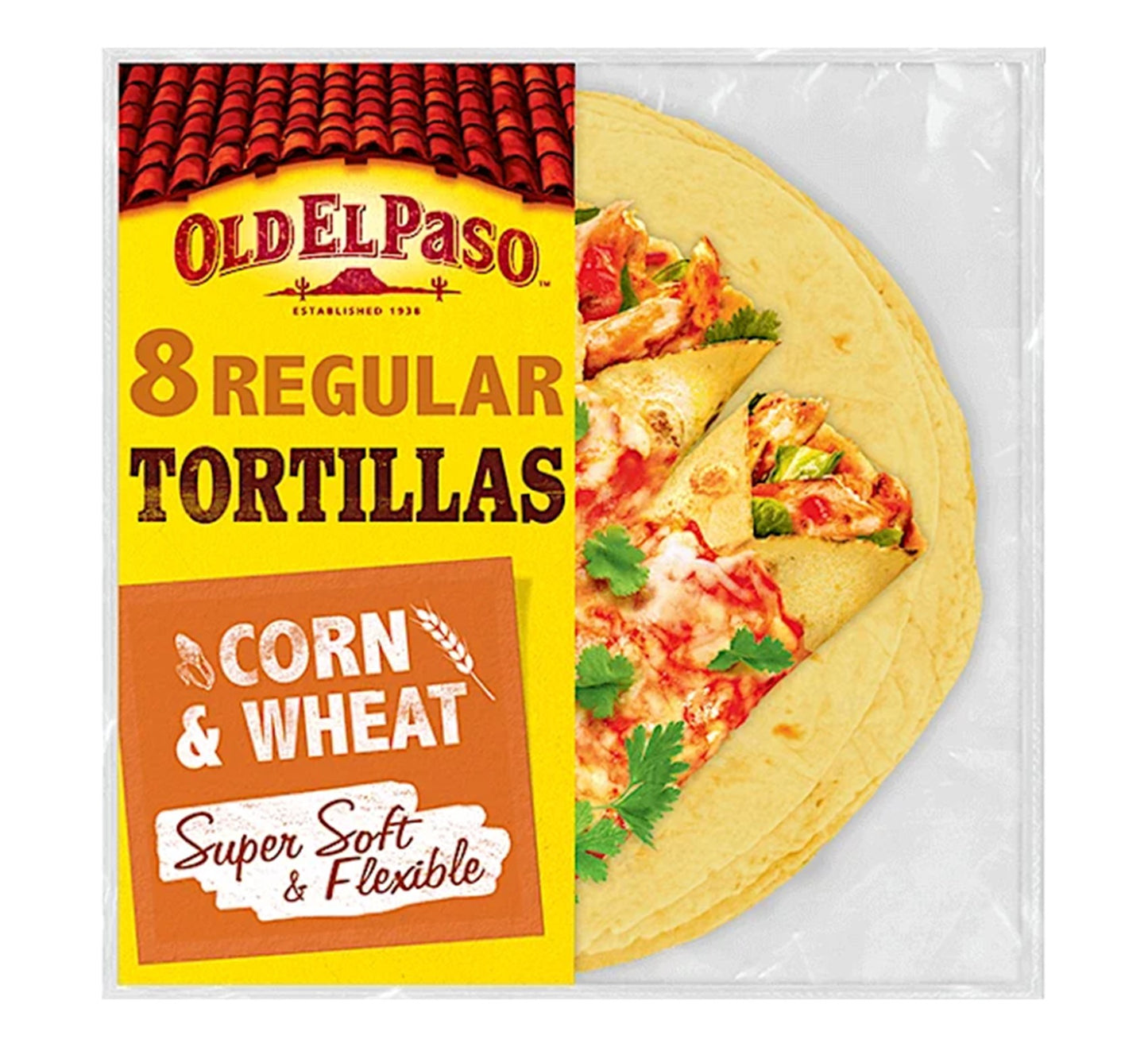 Old El Paso Corn Tortilla Wraps Regular 8 Pack