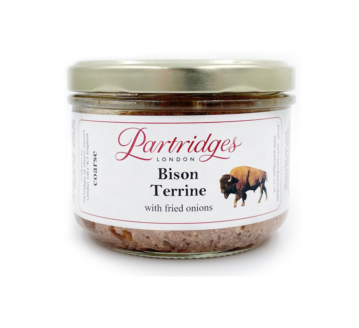 Partridges Bison Terrine with Fried Onions (Coarse) 180g