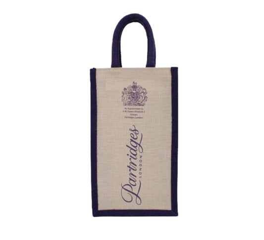 Partridges Jute Double Wine Bottle Bag