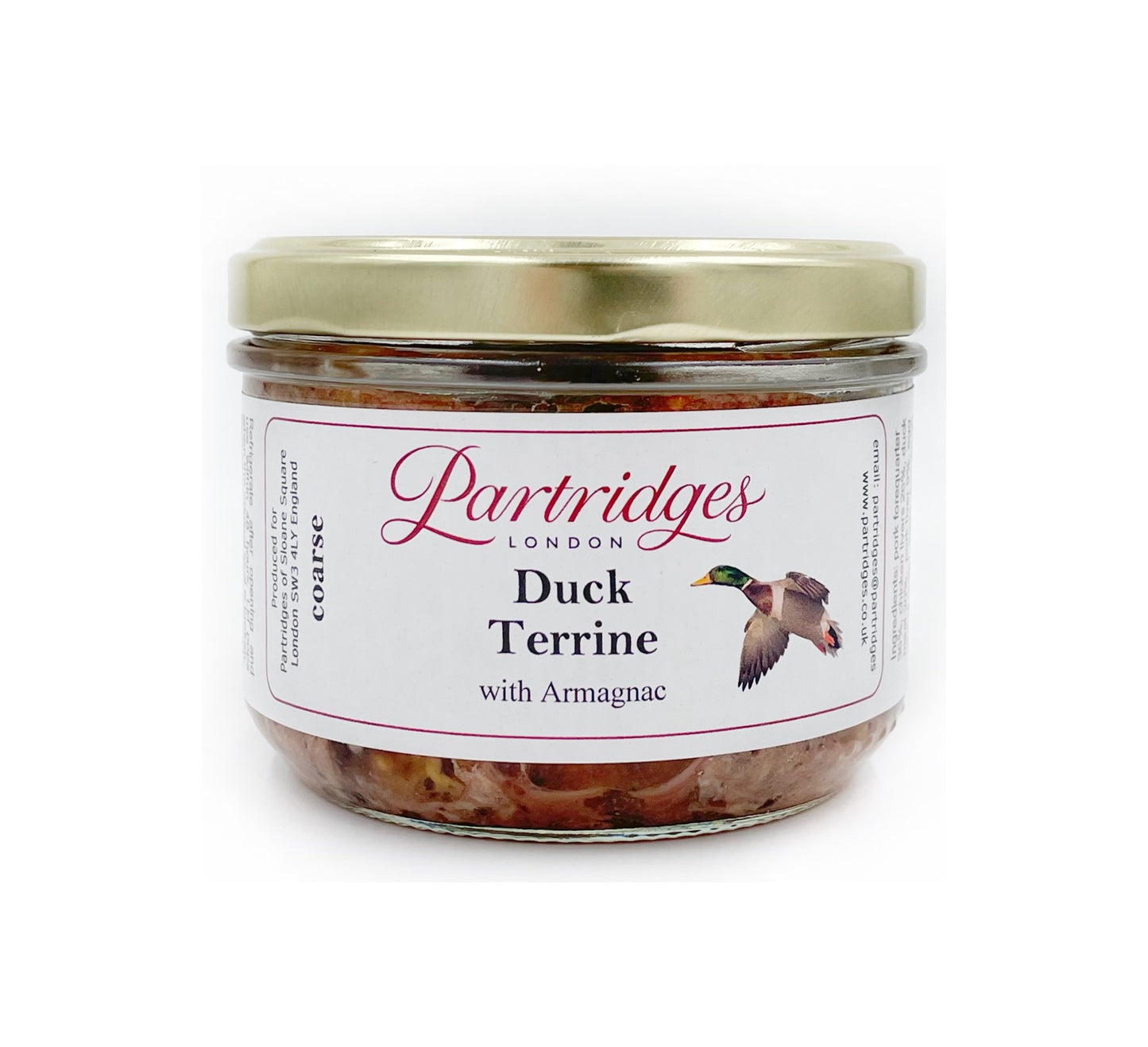 Partridges Duck Terrine with Armagnac (Coarse) 180g