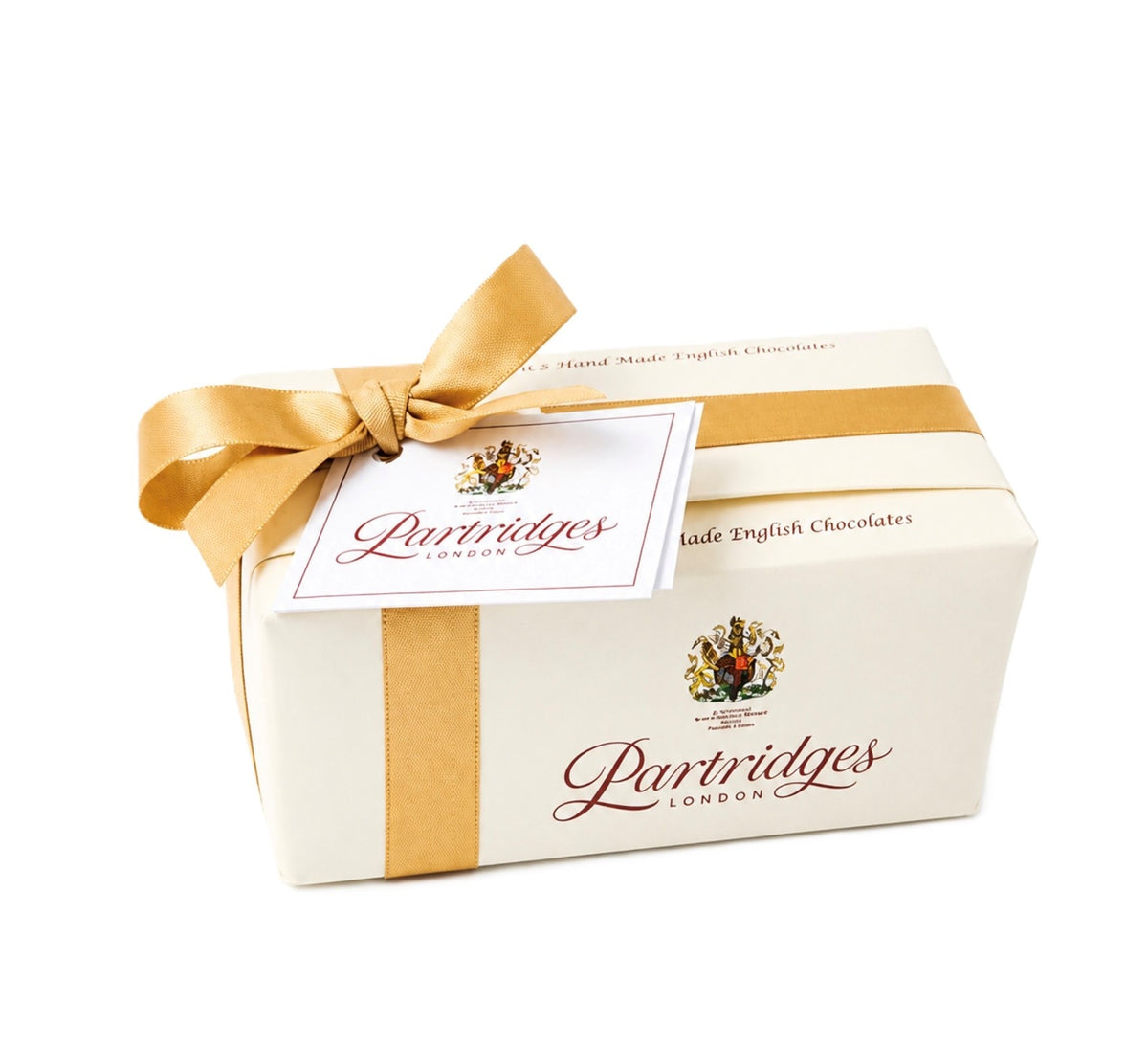 Partridges Handmade English Chocolates Ballotin with Gold Ribbon 210g