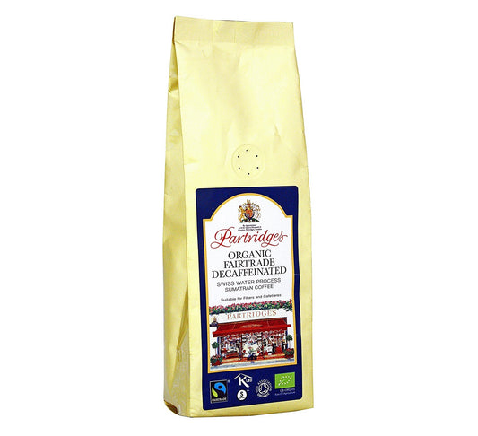 Partridges Organic Fairtrade Decaffeinated Coffee 250g