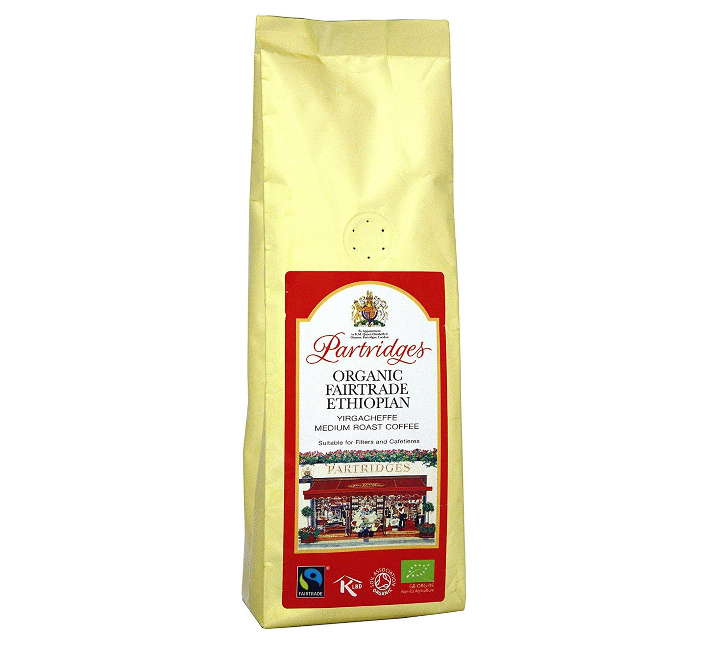 Partridges Organic Fairtrade Ethiopian Coffee 250g