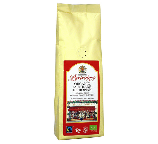 Partridges Organic Fairtrade Ethiopian Coffee 250g