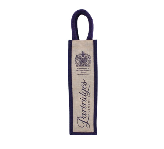 Partridges Jute Single Wine Bottle Bag