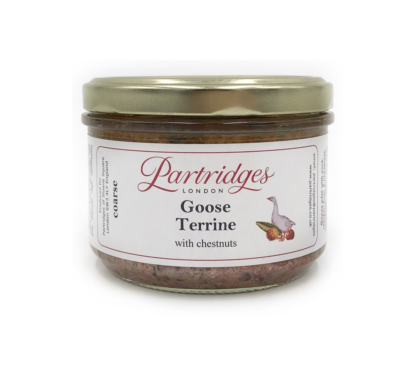 Partridges Goose Terrine with Chestnuts (Coarse) 180g