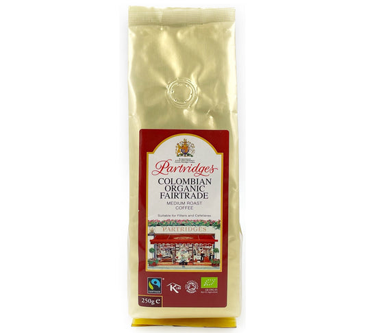 Partridges Organic Fairtrade Colombian Coffee 250g