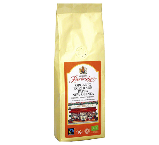 Partridges Organic Fairtrade Papua New Guinea Coffee 250g