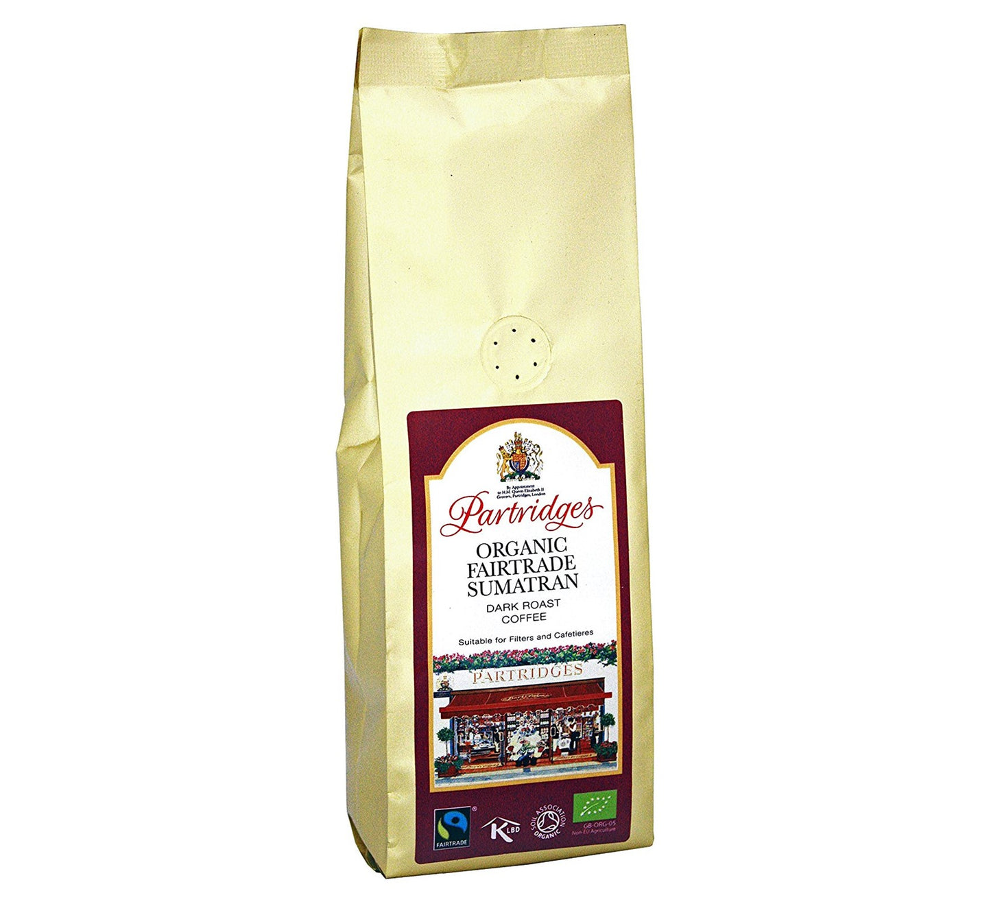Partridges Organic Fairtrade Sumatran Coffee 250g