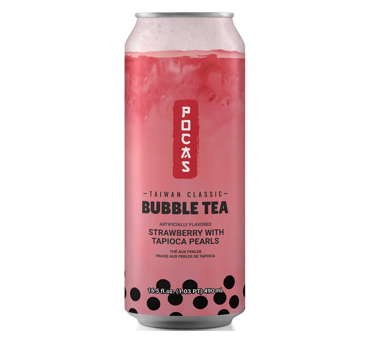 Pocas Strawberry Flavour With Topical Pearls 490ml