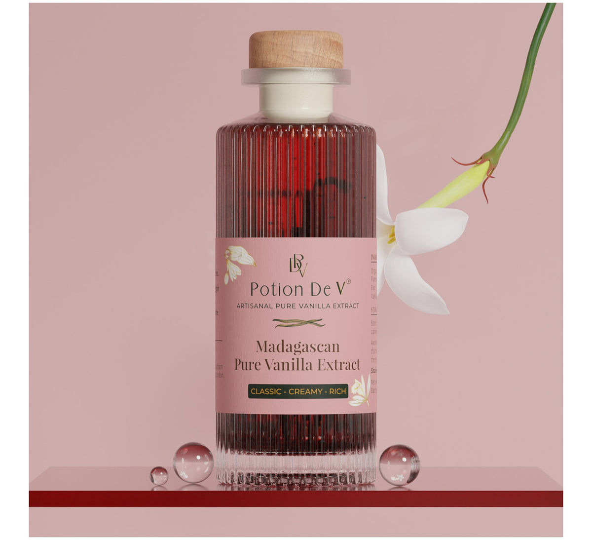 Potion De V Madagascan Pure Vanilla Extract 150ml