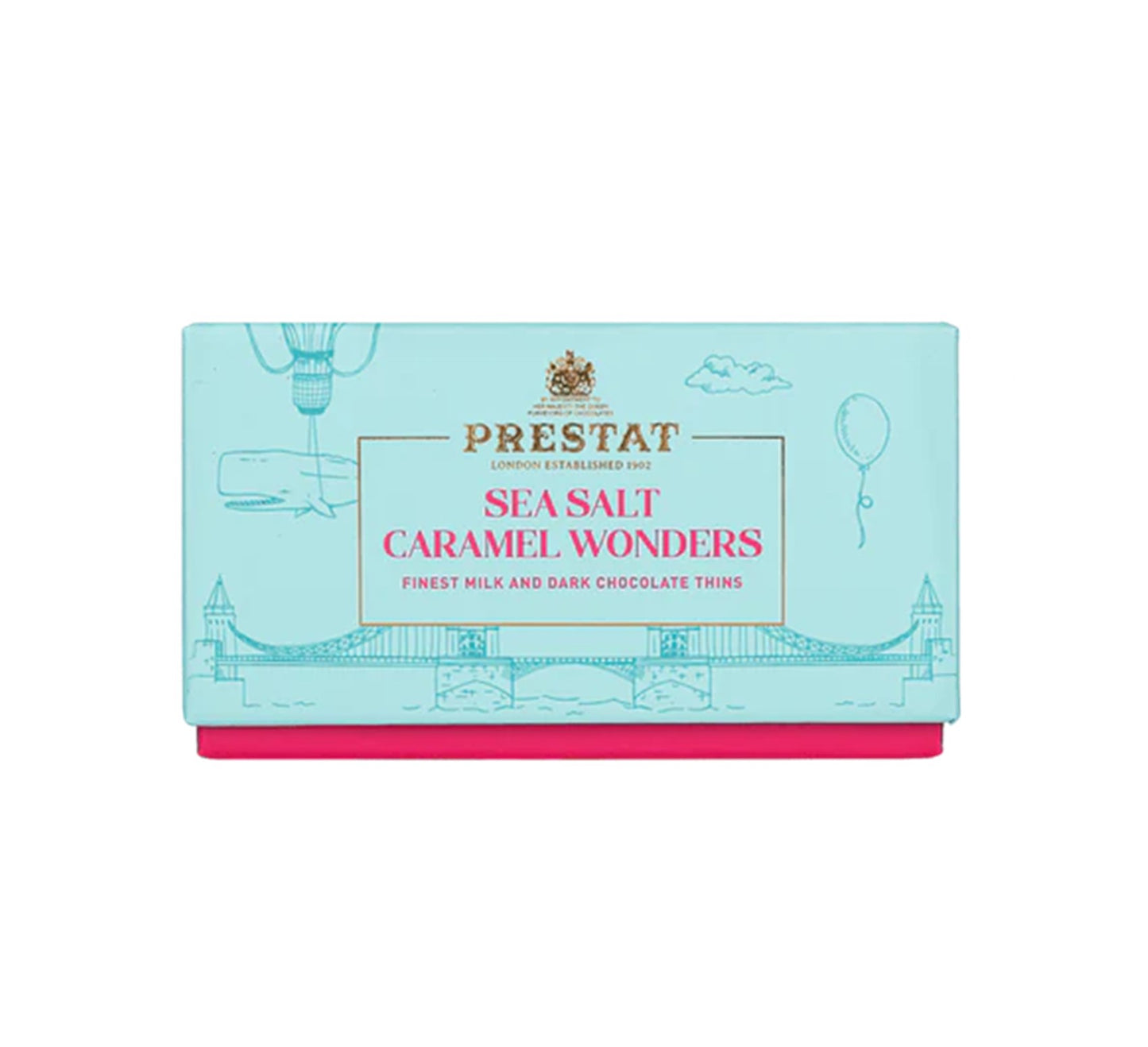 Prestat Sea Salt Caramel Wonder Dark and Milk Chocolate Thins 200g