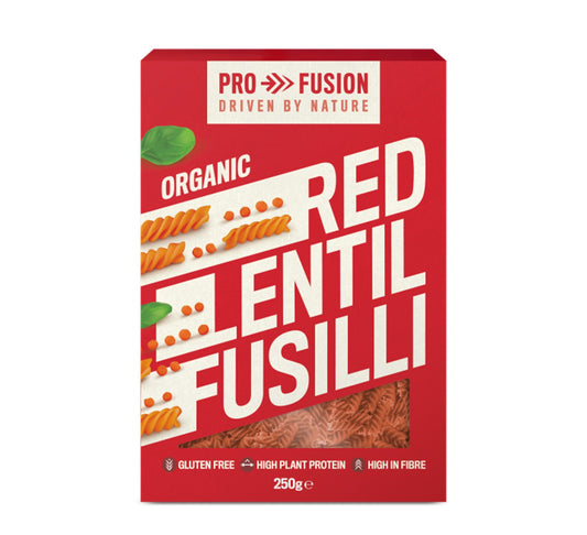Pro Fusion Organic Red Lentil Fusilli 250g