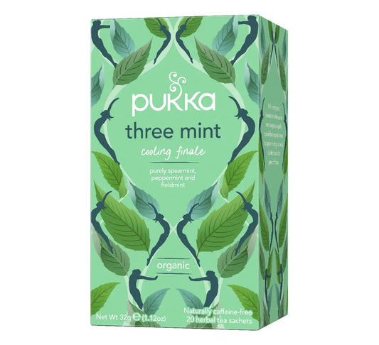 Pukka Organic Three Mint Tea 20 Teabags 40g