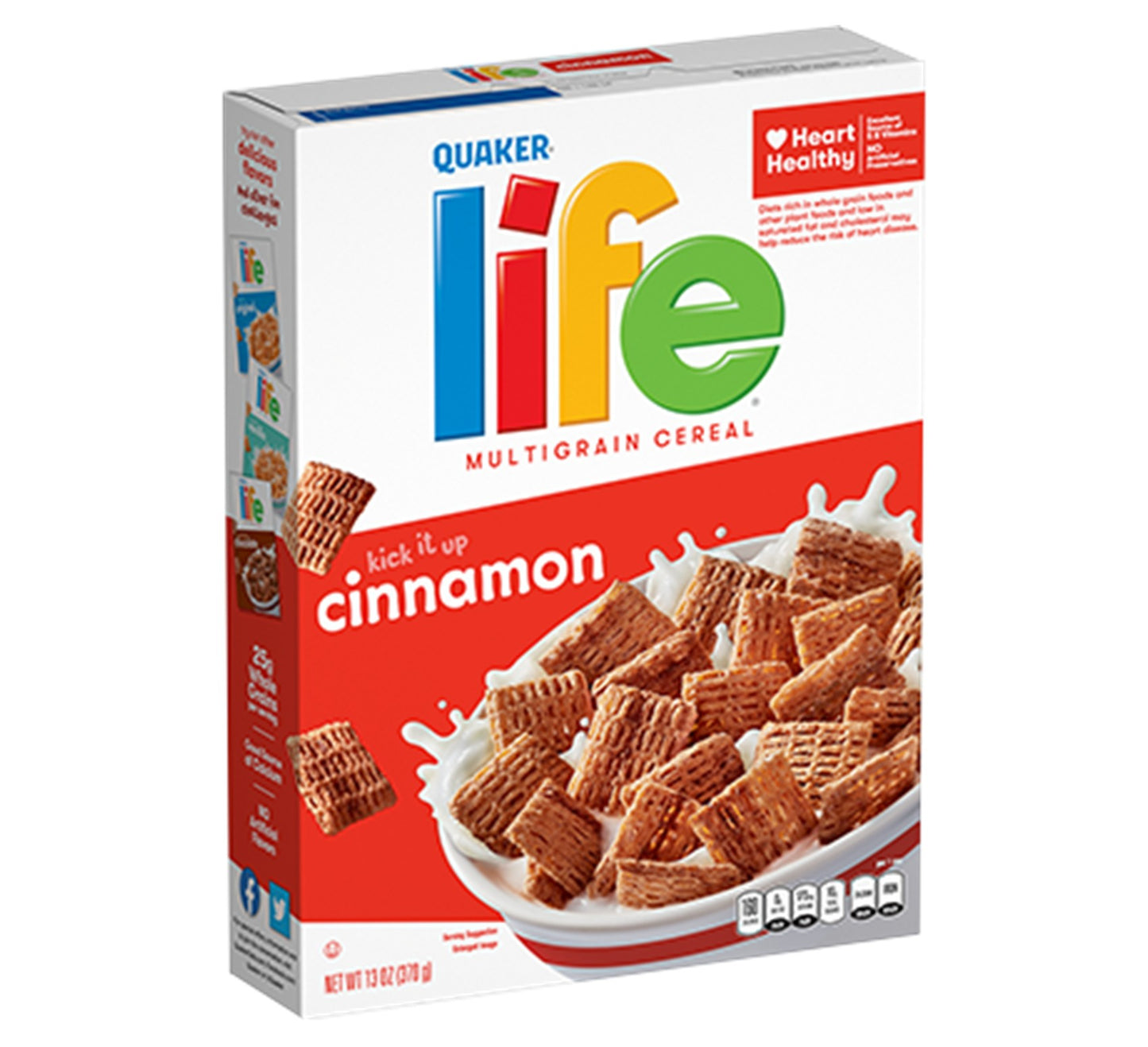 Quaker Life Cinnamon Multigrain Cereal 370g