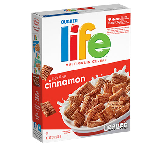 Quaker Life Cinnamon Multigrain Cereal 370g