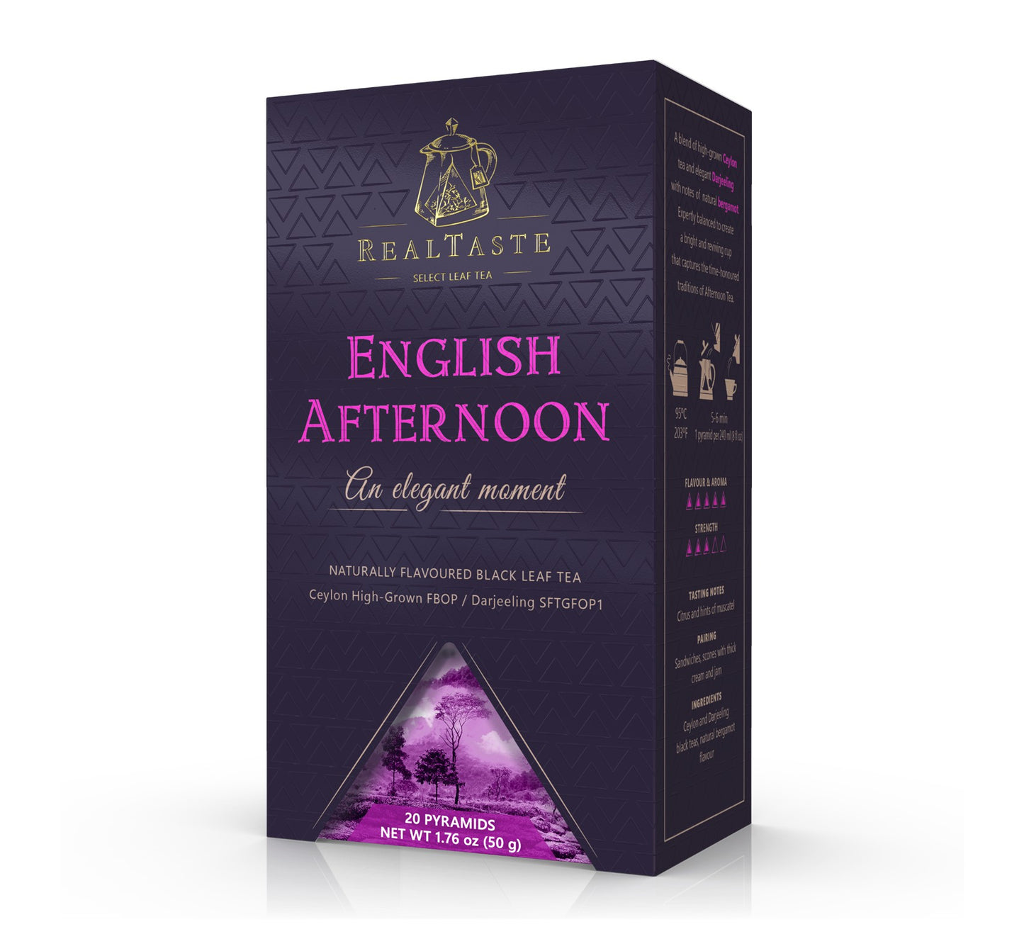 Real Taste English Afternoon Leaf Tea (20 Pyramids) 50g