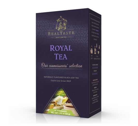 Real Taste Royal Tea Leaf Tea (20 Pyramids) 50g