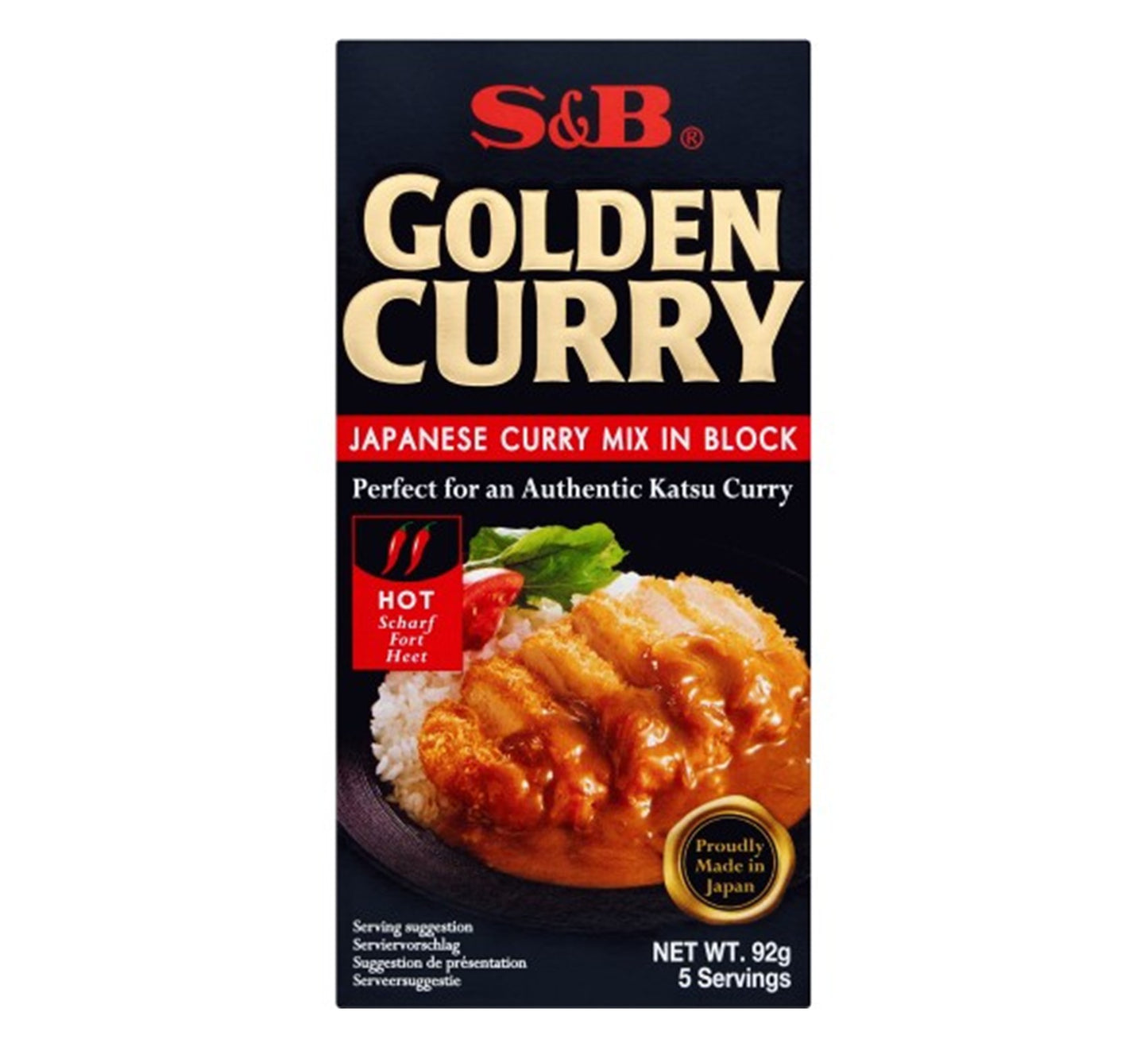 S&B Golden Curry Mix Hot 92g