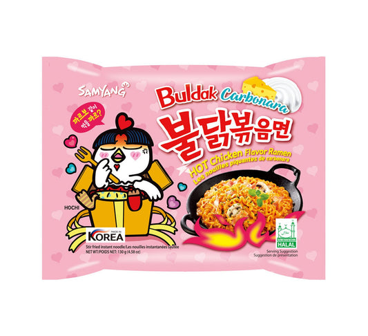 Samyang Buldak Hot Chicken Carbonara Flavour Ramen 130g