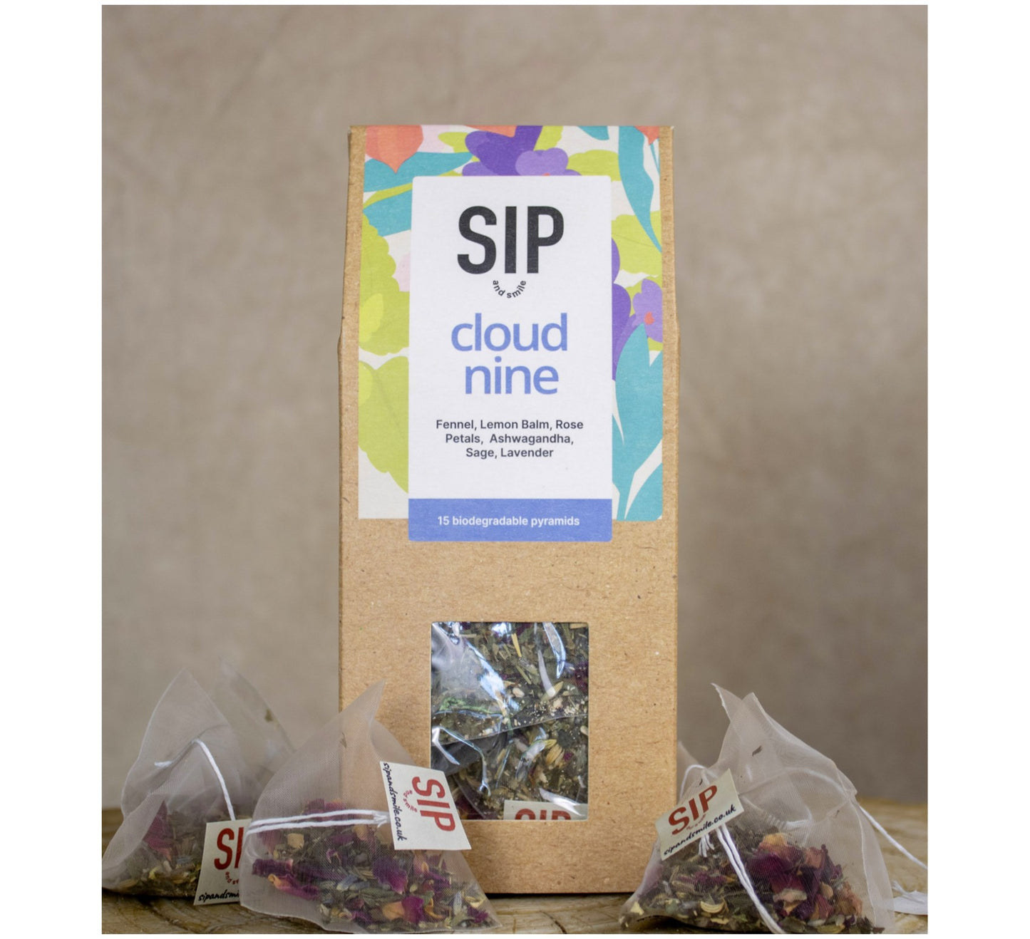 Sip and Smile Cloud Nine Tea 15 Tea Bags