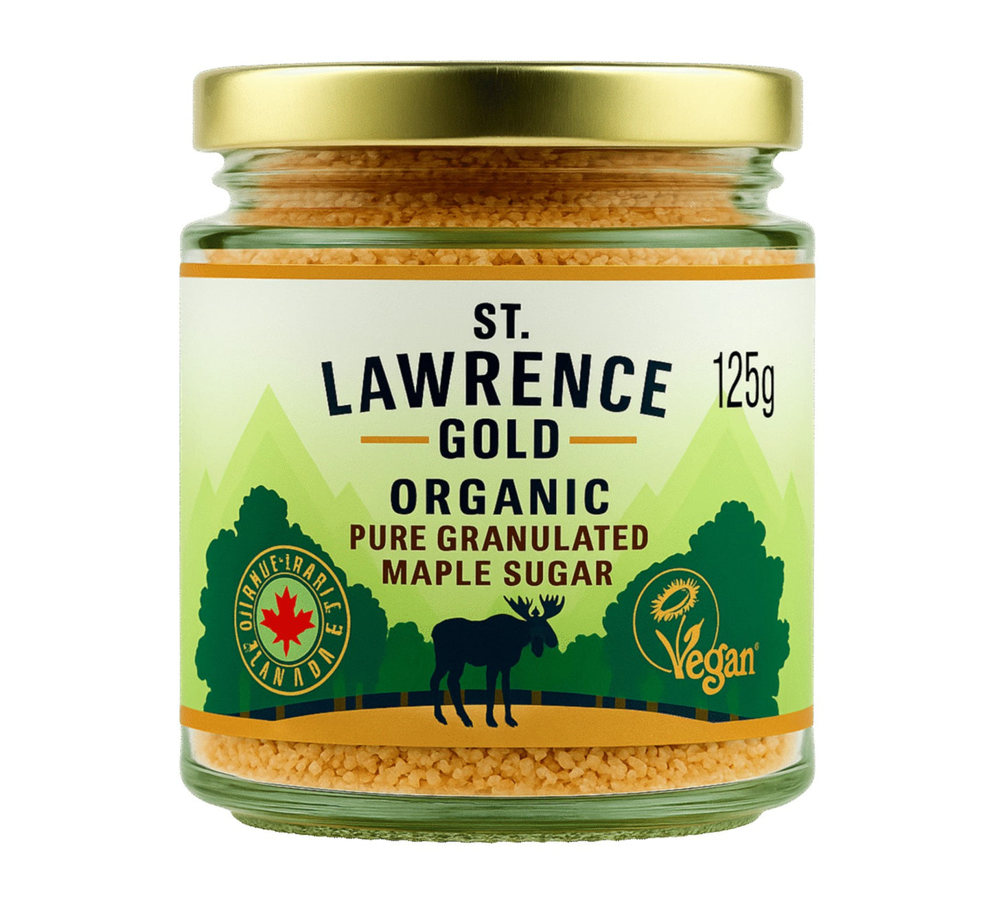 St. Lawrence Gold Pure Organic Granulated Maple Sugar 125g