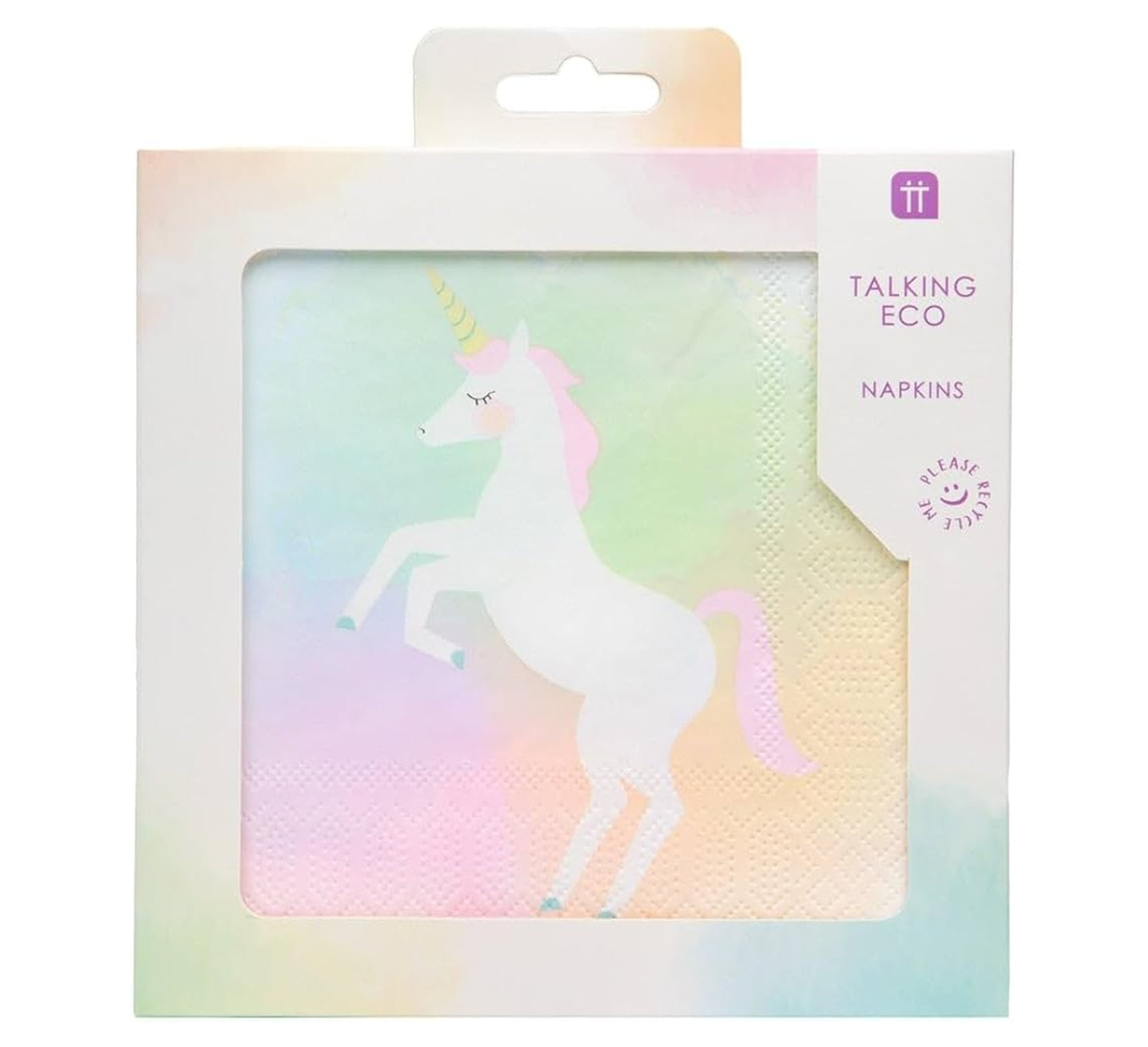 Talking Tables Unicorn Paper Napkins - 20 Pack