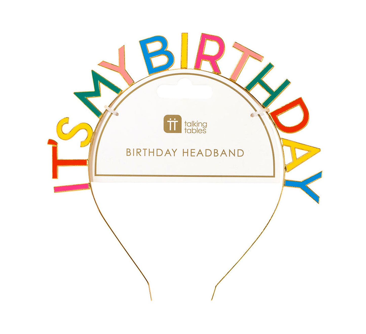 Talking Tables Rainbow 'It's My Birthday' Headband