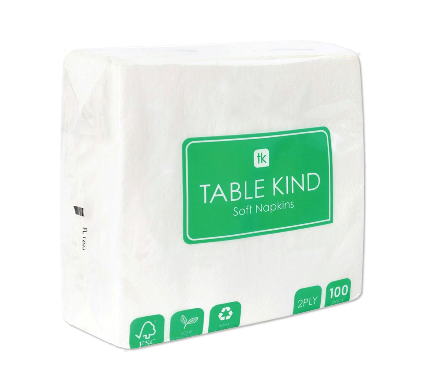 Talking Tables Table Kind Soft Napkins in White 100's