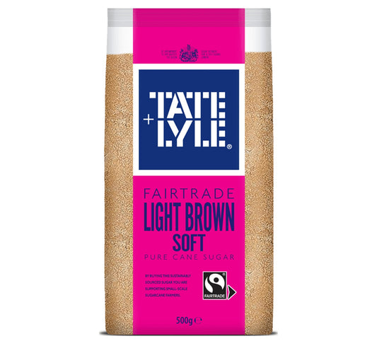 Tate & Lyle Fairtrade Light Brown Soft Sugar 500g