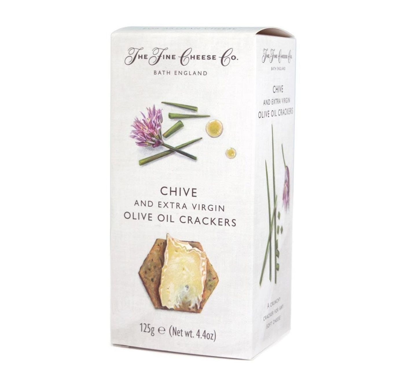 The Fine Cheese Co. Chive and Extra Virgin Olive Oil Crackers 125g