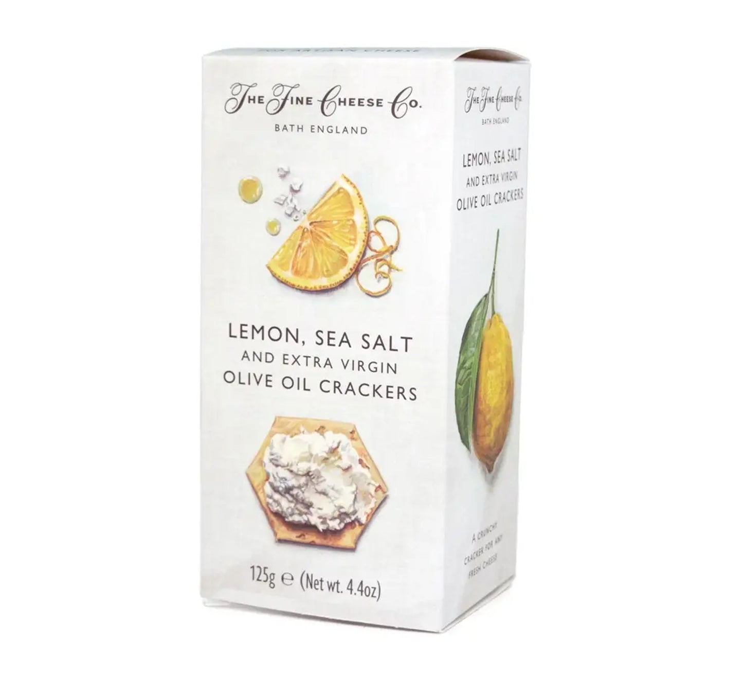 The Fine Cheese Co. Lemon, Sea Salt and Extra Virgin Olive Oil Crackers 125g