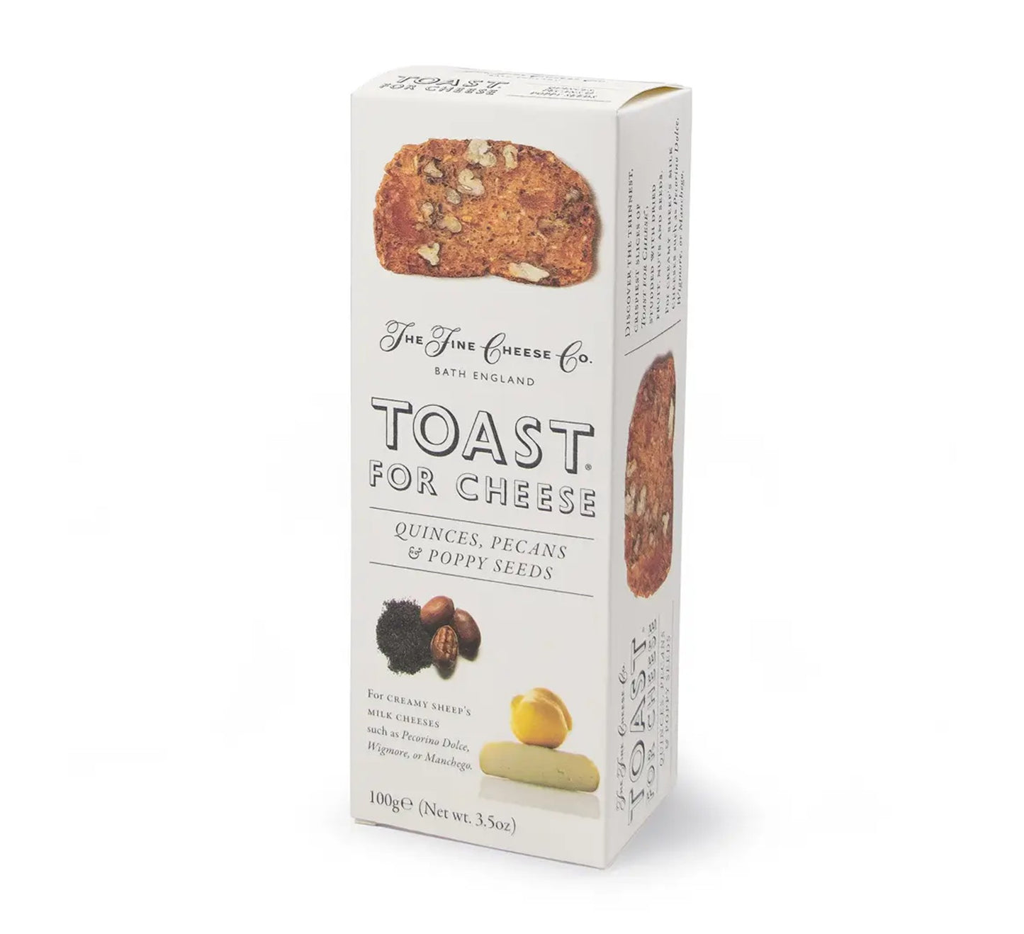 The Fine Cheese Co. Toast for Cheese Quince, Pecan and Poppy Seeds 100g